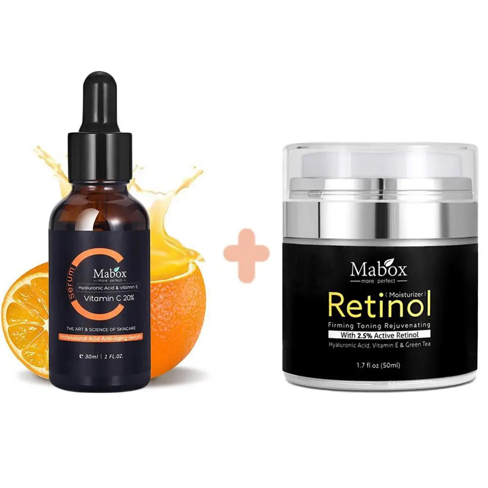 Retinol Cream + Vitamin C siero anti age